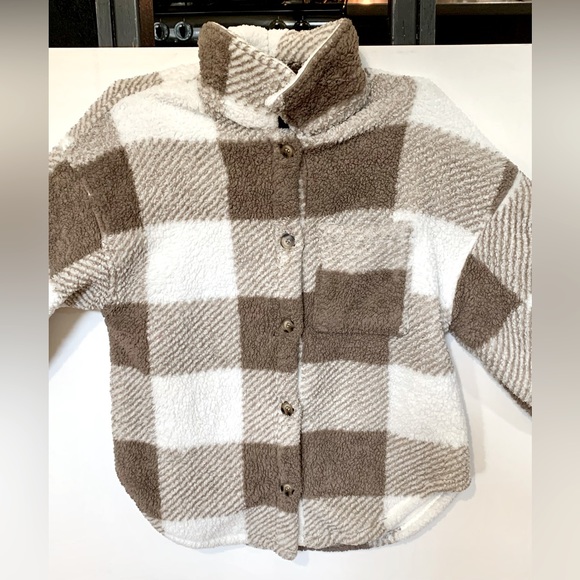 Le Lis Plaid Fleece Jacket - Picture 1 of 6